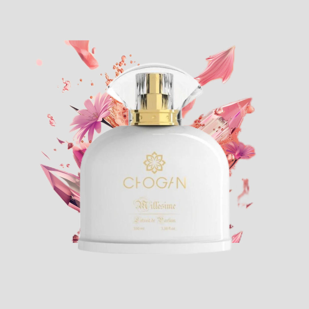 Chogan 010 Damen Parfum Dupe von OLFAZETA - 100ml mit visueller Darstellung der Duftnoten