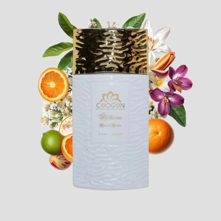 Chogan 049 Damen Parfum Dupe von OLFAZETA - 35ml mit visueller Darstellung der Duftnoten