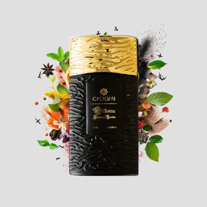 Chogan 084 Parfum Herren von Olfazeta mit visueller darstellung der Duftnoten 35ml