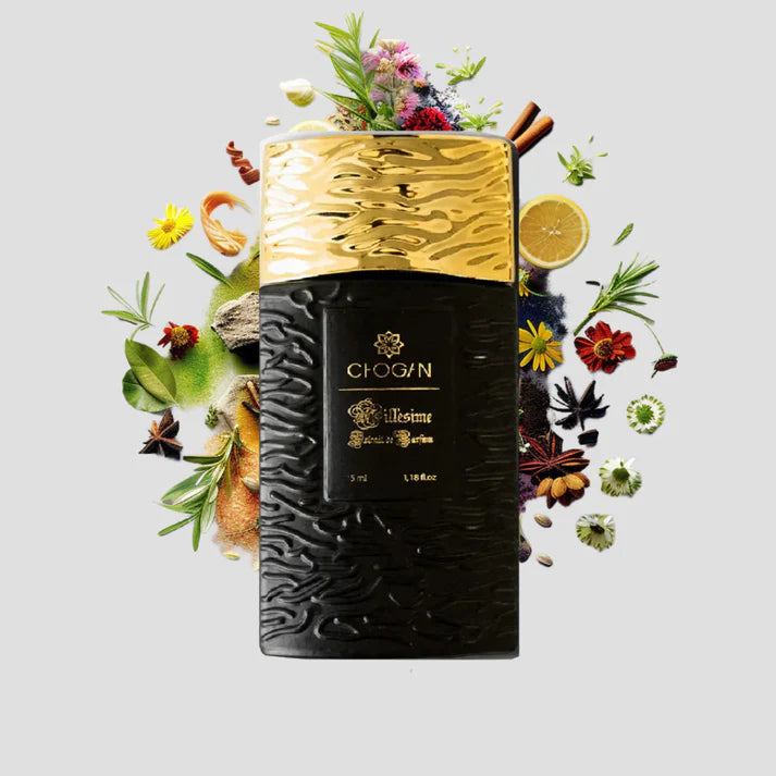 Chogan 091 Parfum Herren von Olfazeta mit visueller darstellung der Duftnoten 35ml