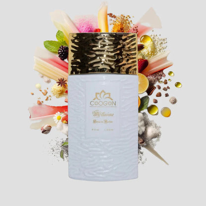 Chogan 028 Damen Parfum Dupe von OLFAZETA - 35ml mit visueller Darstellung der Duftnoten
