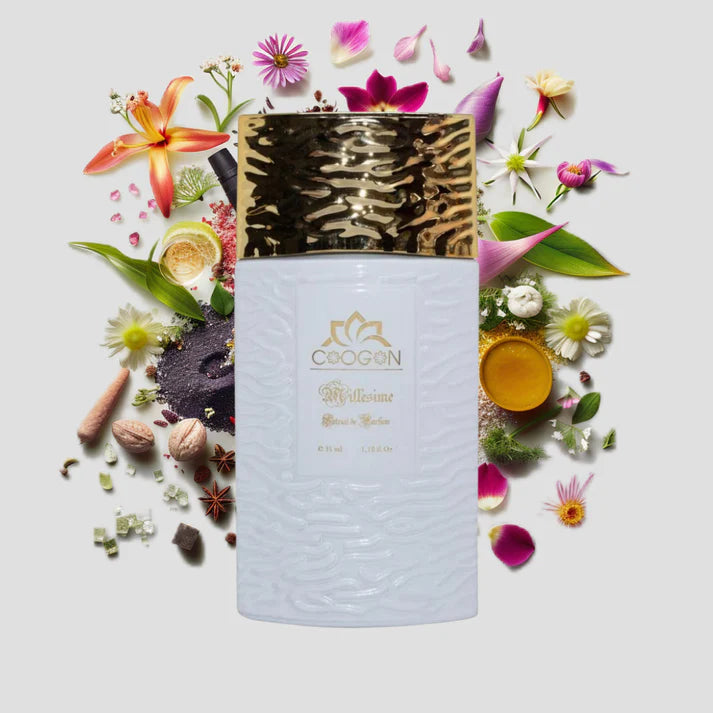 Chogan 029 Damen Parfum Dupe von OLFAZETA - 35ml mit visueller Darstellung der Duftnoten
