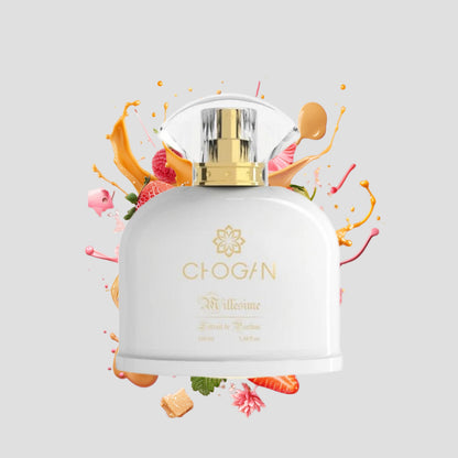 Chogan 039 Damen Parfum Dupe von OLFAZETA - 100ml mit visueller Darstellung der Duftnoten

