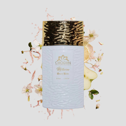 Chogan 063 Damen Parfum Dupe von OLFAZETA - 35ml mit visueller Darstellung der Duftnoten
