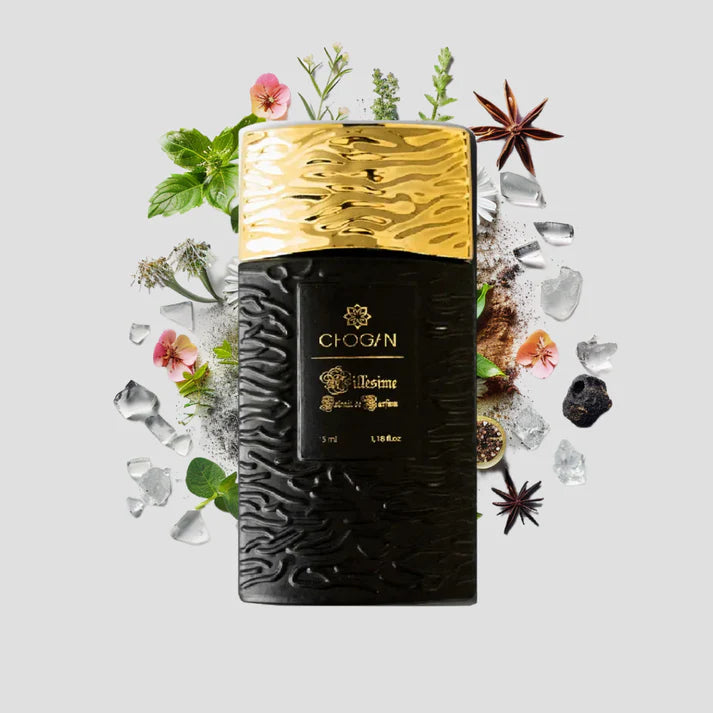 Chogan 069 Parfum Herren von Olfazeta mit visueller darstellung der Duftnoten 35ml