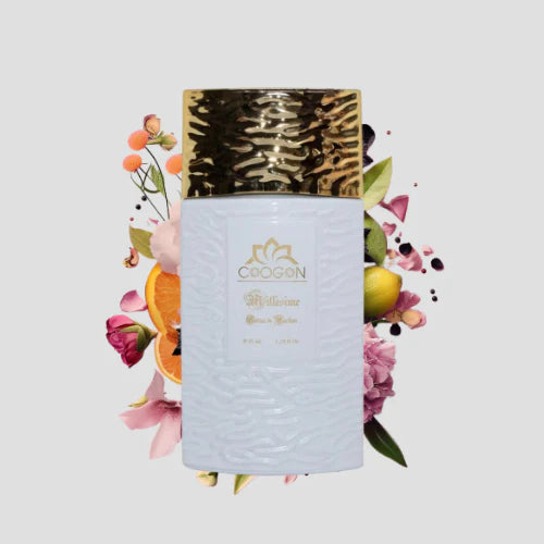 Chogan 077 Damen Parfum Dupe von OLFAZETA - 35ml mit visueller Darstellung der Duftnoten
