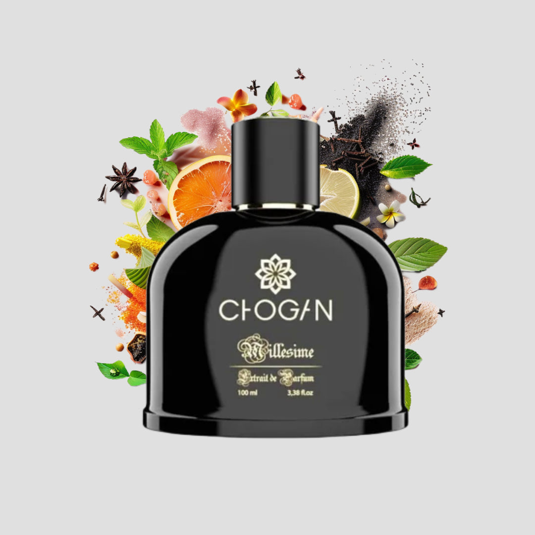 Chogan 084 Parfum Herren von Olfazeta mit visueller darstellung der Duftnoten abgebildet 100ml