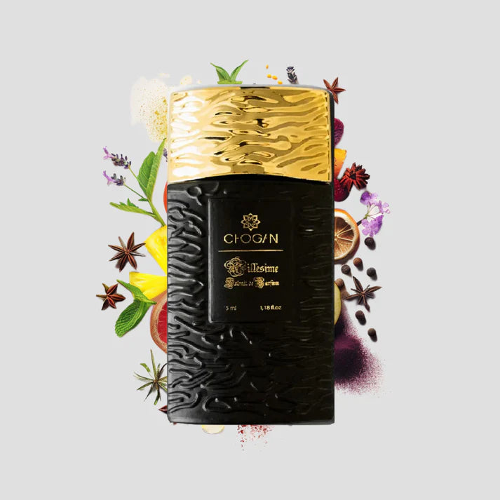 Chogan 086 Parfum Herren von Olfazeta mit visueller darstellung der Duftnoten 35ml