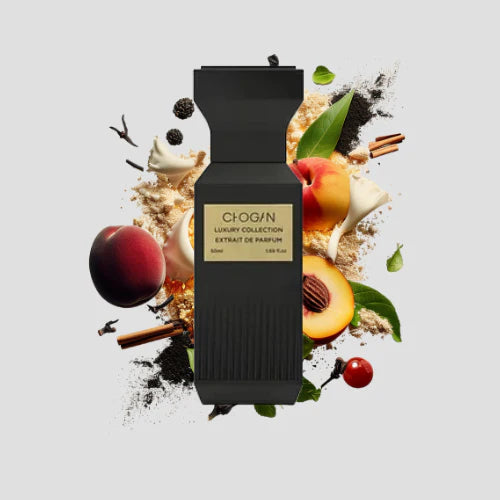Chogan 134 Parfum von Olfazeta Luruy Line mit visueller darstellung der Duftnoten 50ml